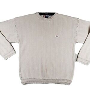 CHAPS RALPH LAUREN herringbone knit long sleeve sweater XL